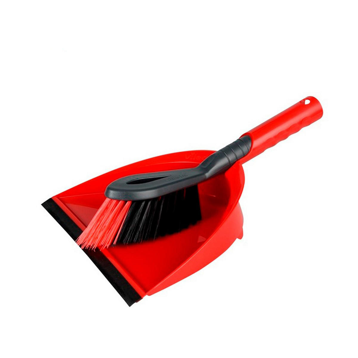 Set de Limpieza Escoba y Recogedor Vileda Rojo Plástico